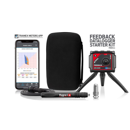 Tramex FBSK datalogger startsett for RH og temp.